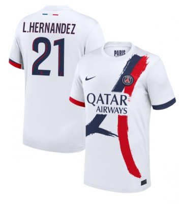 Paris Saint-Germain Lucas Hernandez #21 Udebanetrøje 2024-25 Kort ærmer